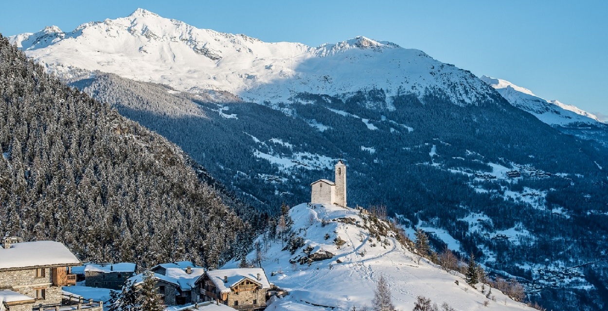 La Rosiere : vue station